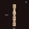 Vintage Carved Wood Applique Decorative Column Spindle Ornament For Furniture And Home Decor 13