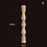Vintage Carved Wood Applique Decorative Column Spindle Ornament For Furniture And Home Decor 15