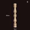 Vintage Carved Wood Applique Decorative Column Spindle Ornament For Furniture And Home Decor 17