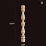 Vintage Carved Wood Applique Decorative Column Spindle Ornament For Furniture And Home Decor 18
