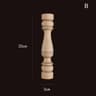 Vintage Carved Wood Applique Decorative Column Spindle Ornament For Furniture And Home Decor 4