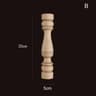 Vintage Carved Wood Applique Decorative Column Spindle Ornament For Furniture And Home Decor 5