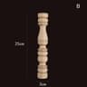 Vintage Carved Wood Applique Decorative Column Spindle Ornament For Furniture And Home Decor 6