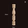 Vintage Carved Wood Applique Decorative Column Spindle Ornament For Furniture And Home Decor 7