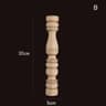 Vintage Carved Wood Applique Decorative Column Spindle Ornament For Furniture And Home Decor 9