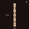 Vintage Carved Wood Applique Decorative Column Spindle Ornament For Furniture And Home Decor 10