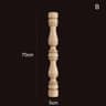 Vintage Carved Wood Applique Decorative Column Spindle Ornament For Furniture And Home Decor 19