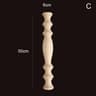 Vintage Carved Wood Applique Decorative Column Spindle Ornament For Furniture And Home Decor 26