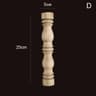Vintage Carved Wood Applique Decorative Column Spindle Ornament For Furniture And Home Decor 28