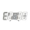 Modern LED Digital Alarm Clock Voice Activated Silent Desk Clock With 3D Display 8