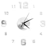 Modern DIY Mirror Wall Clock Frameless Decorative Wall Clock Sticker 25