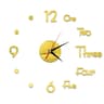 Modern DIY Mirror Wall Clock Frameless Decorative Wall Clock Sticker 13