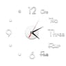 Modern DIY Mirror Wall Clock Frameless Decorative Wall Clock Sticker 27