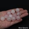 Natural Amethyst Rose Quartz Crystal Sphere Healing Stone Decor 17