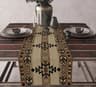 Aztec Boho Linen Table Runner Geometric Tribal Dining Table Decor 11