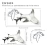 Underwater Ocean Wall Stickers Waterproof Fish Nursery Bathroom Decor 10