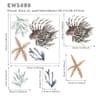 Underwater Ocean Wall Stickers Waterproof Fish Nursery Bathroom Decor 12