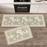 Floral Anti Fatigue Kitchen Rug Non Slip Absorbent Floor Mat 8