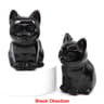 Natural Crystal Cat Statue Amethyst Healing Stone Animal Figurine 9