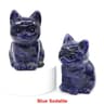Natural Crystal Cat Statue Amethyst Healing Stone Animal Figurine 11