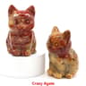 Natural Crystal Cat Statue Amethyst Healing Stone Animal Figurine 13