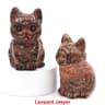 Natural Crystal Cat Statue Amethyst Healing Stone Animal Figurine 15