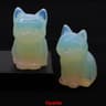 Natural Crystal Cat Statue Amethyst Healing Stone Animal Figurine 16