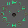 Large 3D Wall Clock Luminous DIY Modern Silent Wall Decor 8