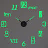 Large 3D Wall Clock Luminous DIY Modern Silent Wall Decor 12