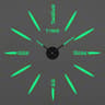 Large 3D Wall Clock Luminous DIY Modern Silent Wall Decor 28