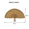 Nordic Woven Wall Hanging Natural Seaweed Fan Decor For Living Room And Entryway 5