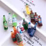 Mini Beer Glass Dollhouse Accessories Set Resin Miniature Cups For DIY Decor 11