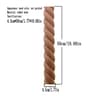 Hand Carved Wooden Twist Decor Sculpture Rustic Home Accent 15