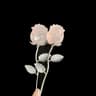CrystalBloom Rose Quartz Flower Ornament Elegant Gift Decor 12