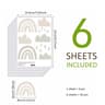 RainbowGlow Wall Stickers Kids Room Decor Peel And Stick Set 9