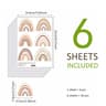 RainbowGlow Wall Stickers Kids Room Decor Peel And Stick Set 7