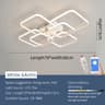 EverGlow Modern LED Chandelier Ceiling Light For Living Room Bedroom 7