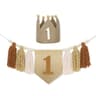 Boho First Birthday High Chair Banner Baby Party Decor 17