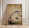 Japanese Pine Tree Wall Art Zen Nature Canvas Calm Forest Decor 7
