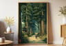 Japanese Pine Tree Wall Art Zen Nature Canvas Calm Forest Decor 10