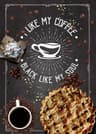 Coffee Cup Wall Art Nordic Cafe Canvas Poster Kitchen Bakery Decor 8