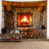 Forest Window Illusion Wall Tapestry Scenic Nature Wall Hanging Decor 24