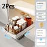 Pull Out Kitchen Cabinet Organizer Slide Rail Storage Rack Spice Drawer Shelf 14