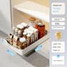 Pull Out Kitchen Cabinet Organizer Slide Rail Storage Rack Spice Drawer Shelf 24