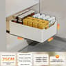 Pull Out Kitchen Cabinet Organizer Slide Rail Storage Rack Spice Drawer Shelf 25