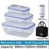 FreshLock Vacuum Food Storage Container Organizer Box 19
