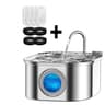 PureFlow Stainless Steel Cat Water Fountain With Smart Sensor 9