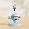 Interactive Treat Dispensing Cat Toy With Track Ball And Feather Wand 6