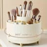 360 Degree Rotating Makeup Organizer Cosmetic Storage Box With 5 Compartments 8