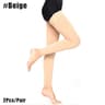 Thigh High Compression Stockings Footless Compression Socks With Silicone Grip For Travel Work And  6